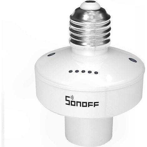 Intelligente Lampenfassung mit 433-MHz-Funk- und WLAN-Steuerung, kompatibel mit Alexa und anderen Sprachassistenten für Zuhause, einfache Installation für Hausautomatisierungslösungen (1/5)