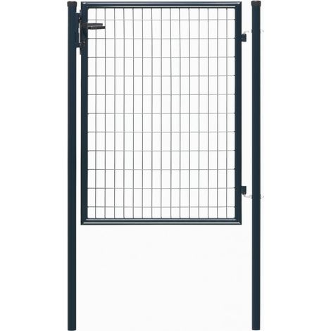 DIRICKX Portillon grillagé Eco garden l.105 x H.125 cm, gris (1/2)