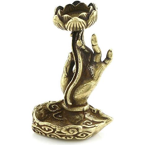 Buddha-Hand-Lotus-Räucherstäbchenhalter für Räuchergefäße und Aufbewahrungsbehälter