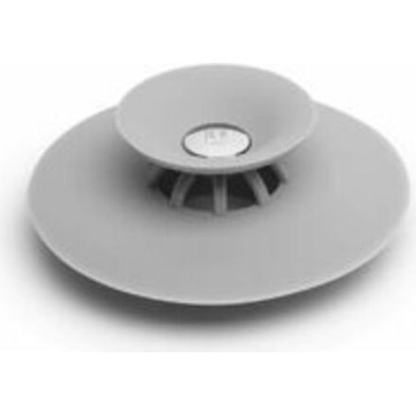 Flex Drain Stop. Bonde de baignoire et douche, avec fonction attrape-cheveux, coloris gris. (1/5)