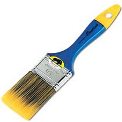 6PZ PENNELLESSA SETOLA SINTETICA "KREX" GIALLO/BLU SERIE 331 - mm.50