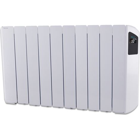 Radiateur électrique à inertie fluide 1670W FARHO Victoria 10 Eléments Blanc WiFi Intégrée Basse Consommation Garantie 20 ans (1/5)
