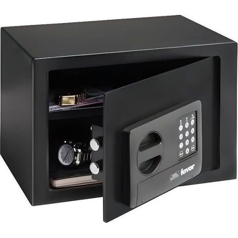 Coffre fort Favor S5 E - BURG WACHTER - Serrure double panneton - 22 L - Noir (1/5)
