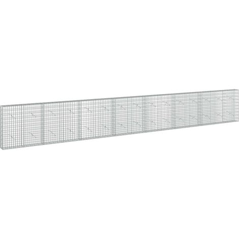 Gabione mit 5 mm Draht und 5x10 cm Maschen 750x20x100 cm vidaXL (1/5)