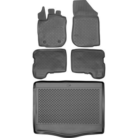 Juego de alfombrillas para coche y maletero para Dacia Sandero II Hatchback (2013-2020). (1/5)