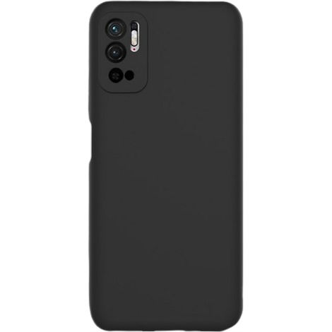 FUNDA MATE DELGADA para XIAOMI REDMI NOTE 10 5G Negra + CRISTAL 9H (1/2)