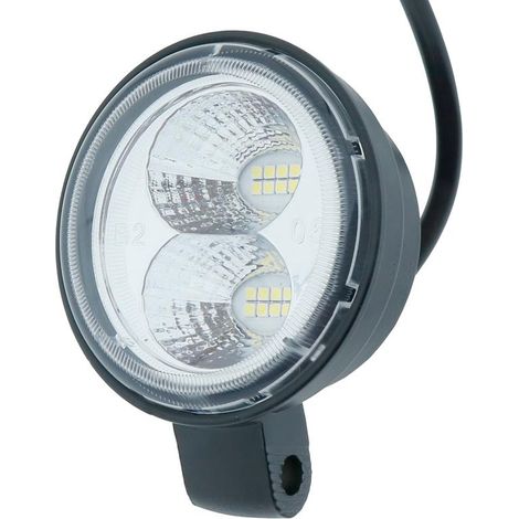 IluminaShop - Foco Proyector LED Redondo 48W 1030V DC IP67 para Coches, Barcos, Caravanas, Maquinas, Campings Blanco Frio 6000K (1/3)