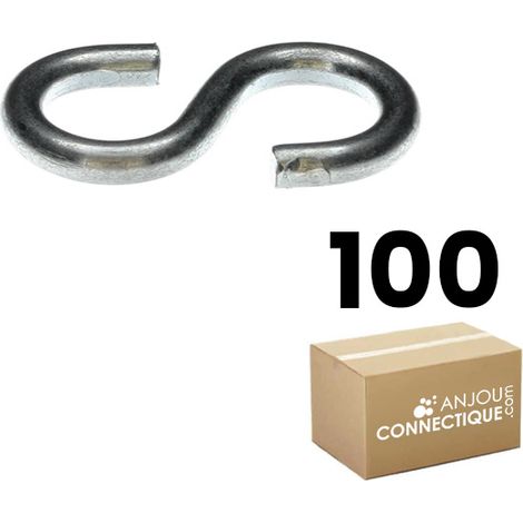 Boîte plastique de 100 crochets Esse pour suspension et assemblage - type 3 - 10 mm - Ram (1/2)