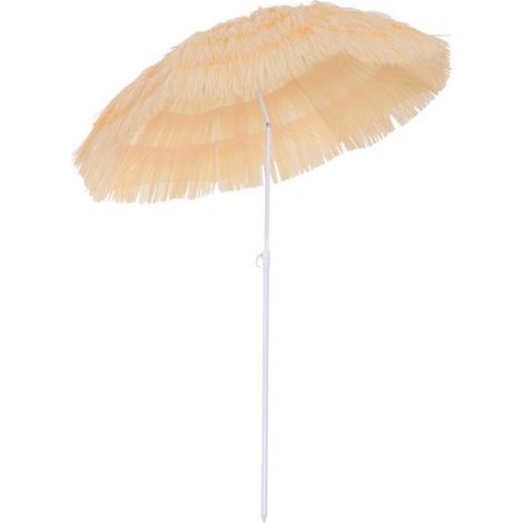 Parasol de Jardin HAWAÏ Imitation Raphia Beige (1/5)