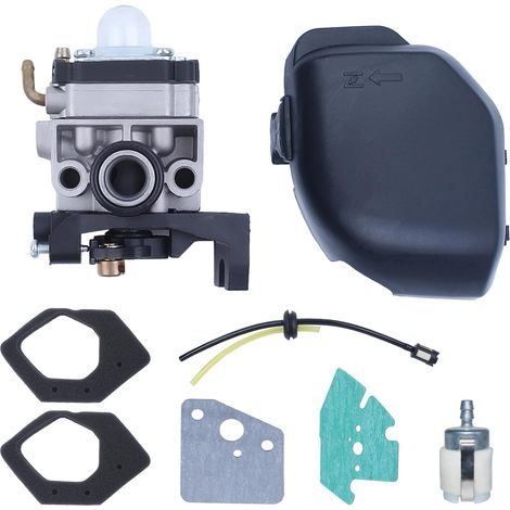 LinDuxe - Kit de 8 piezas de cubierta de filtro de aire para carburador Honda GX25, GX25NT, HHT25S, con línea de filtro de combustible, repuestos compatibles 16100-Z0Z-034, 17211-Z0H-000, 17231-Z0H-01 (1/4)