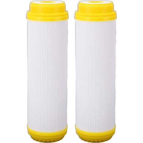 Cartouche filtrante eau 10 pouces charbon actif T33, lot de 2 pièces, kit universel pour maison (1/5)