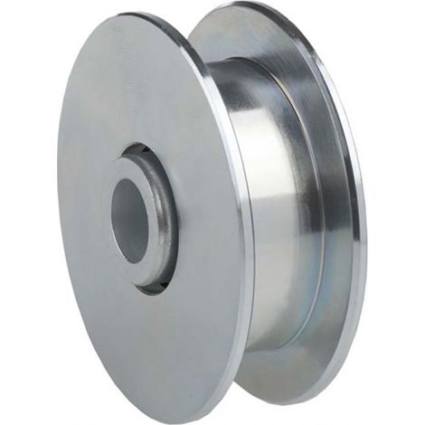 Roue de portail carrée 20mm – Ø100mm – Charge maximale 655kg – Ferrure pour portes basculantes – Estebro (1/2)