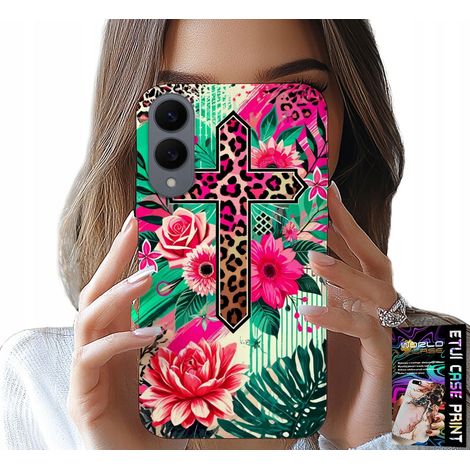 Custodia per Samsung Galaxy S25 Edge - croce, rosa cristianesimo Gesù Plecki (1/5)
