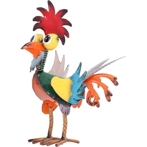 Statue de coq en métal pour jardin - Décoration de jardin (1/5)