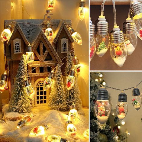 Guirlande Lumineuse Led - Boules De Neige - Décoration Intérieure Et Extérieure Pour Arbres De Noël Jardins Et Rues - 1 Pièce (1/5)