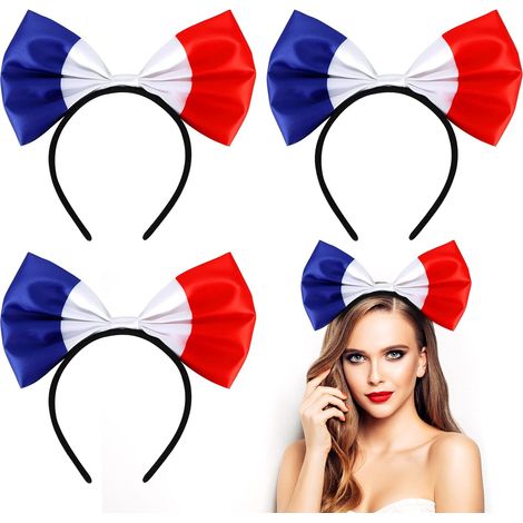 Lot de 4 bandeaux pour femmes, jolis bandeaux à nœud papillon pour filles, articles de fête (1/3)