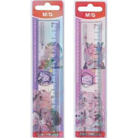 Manga Pink Fantasy righello in plastica 15cm mix M&G