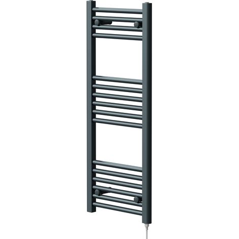 Pizarro Anthracite 1000mm x 400mm Straight Electric Heated Towel Rail (1/5)