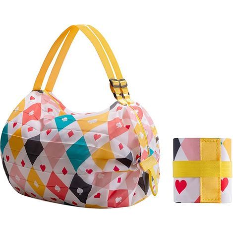 Sac de courses pliable et réutilisable, sac de courses portable, léger (1/5)