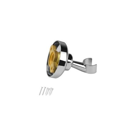 Support de Douche,  Support Douchette, Support Pommeau de Douche Alliage de Zinc, Accroche Pommeau de Douche avec Vis Expansion, Réglable à 360° (1/5)