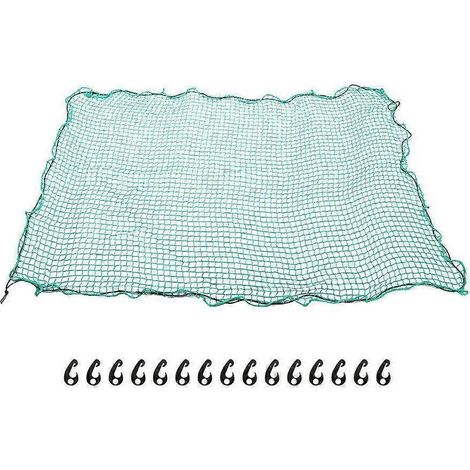 Filet de chargement pour benne de pick-up, filet en nylon robuste avec crochets et tendeurs élastiques (1/4)