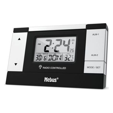 Sveglia digitale Mebus 51059 con display LED e funzione snooze (1/4)