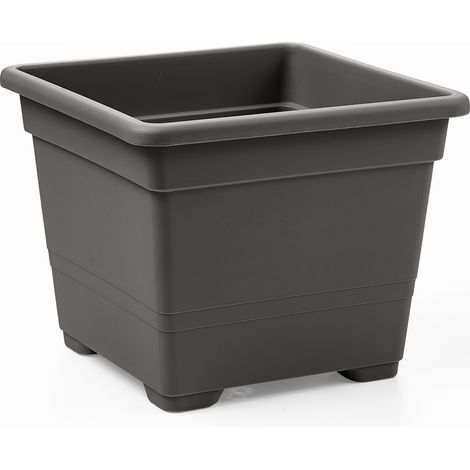 Vase carré Anthracite - 22 cm