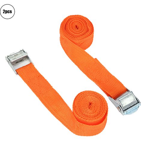 sangles d'arrimage à cliquet avec tendeur pour traction de véhicule (1" 2,5 m) (1/5)