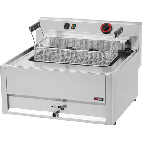 Friteuse électrique 0,56 kW/l, 16 l sans soubassement 400 V REDFOX - FE 66 ELT - REDFOX