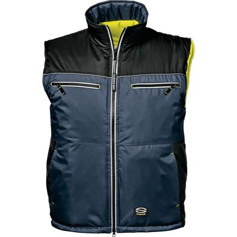 SIR SAFETY SYSTEM CAPRICORNO Gilet de travail haute visibilité réversible bleu Taille M