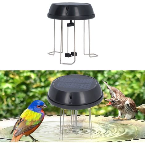 Solarbetriebener Wasserumwälzer für Vogeltränken und Gartendekorationen, 5V 0,5W Panel, ABS und Metall (1/5)