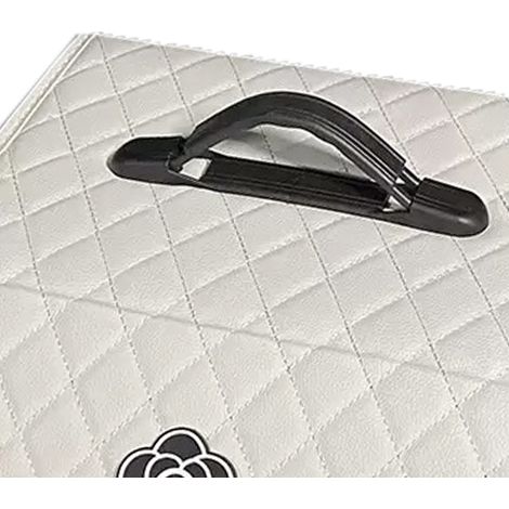 Organisateur de coffre de voiture, grande capacité, multifonctionnel, en cuir PU, portable, avec couvercle, blanc - Petit (1/5)