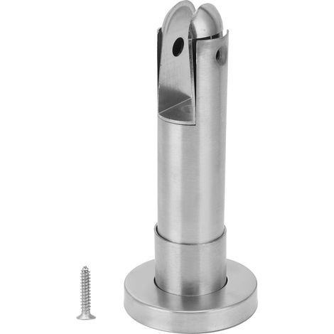 Pied de Support de séparation, pince de clture en verre en acier inoxydable pour salle de bains publique, toilettes et toilettes (1/5)