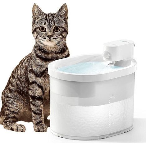 Intelligenter, automatischer Wasserspender mit Wasserzirkulation für Katzen, kabellos und induktionsbetrieben, für Hunde. (1/5)
