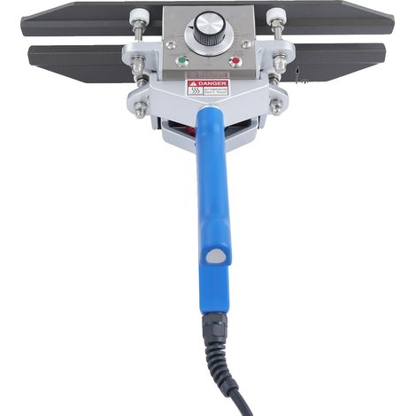 Máquina selladora, temperatura regulable, funcionamiento manual, color azul. (1/2)