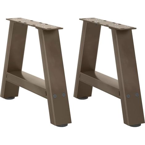Couchtischbeine A-Form 2 Stk. 50x(30-31) cm Stahl