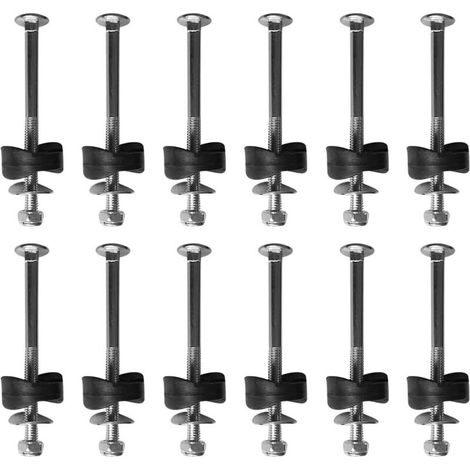 12 Set de Vis pour Trampolines, Vis pour Fixation du Trampoline, Vis de Trampoline en Acier Galvanisé Fixation, Accessoires de Trampoline pour Grand Trampoline et Petit Trampoline (1/4)
