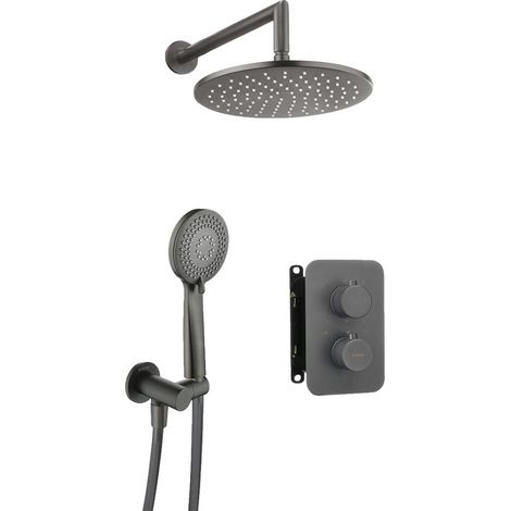 Deante Set doccia incassato titanium