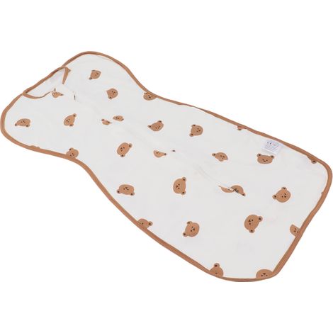 Babyschlafsack, ärmellos, mit Reißverschluss, flauschig, weich, bequem, tragbare Decke für Kleinkinder, Größe 1M. (1/5)