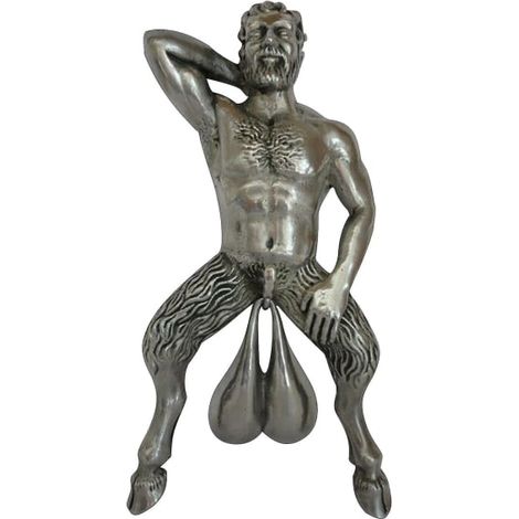 Charmant vieil homme avec porte-bonheur spécial en pendentif de décoration intérieure, couleur argent, accessoire mural pour maison (1/5)