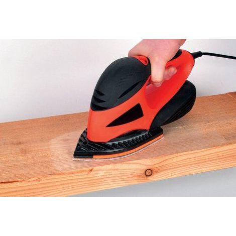 wolfcraft Patins abrasifs auto-agrippants pour bois/métal, 107 x 142 mm-1794000 (1/3)