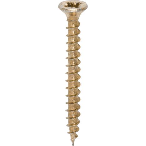 TIMco 3.5 x 35mm Solo Zinc & Yellow Woodscrew Qty 200