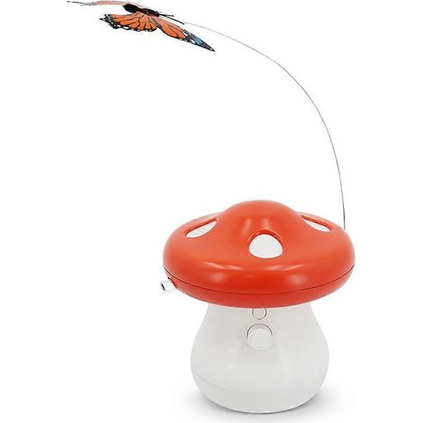 Bâton interactif pour chat avec base réaliste - Jouet en plastique pour chats (1/4)