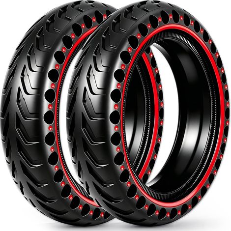 2 Pièces Pneu 8,5x2,0 (50/75-6.1) Trottinette Électrique, Pneu Plein Tubeless, Compatible avec T855, M365/Pro 2/3/3 Lite (1/5)