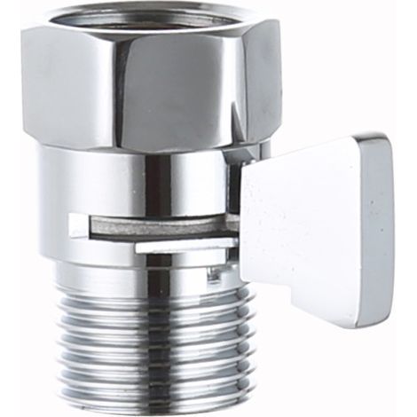 1/2" Shut-Off Valve, Shower Head Valve, Shower Head Shut-Off Valve, with 90° Adjustment Switch, Suitable for Shower Arms, Handheld Shower Shut-Off Valves (1/4)