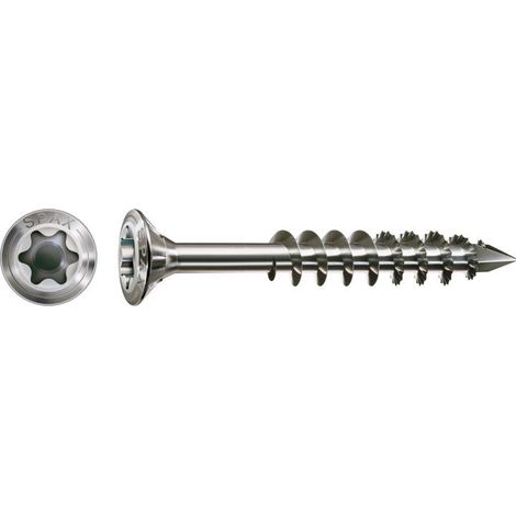 [NEUWERTIG] B-Ware Spax Schraube T-STAR A2 5 x 70mm Edelstahlschraube Linsensenkkopf TG 100 Stück (1/2)