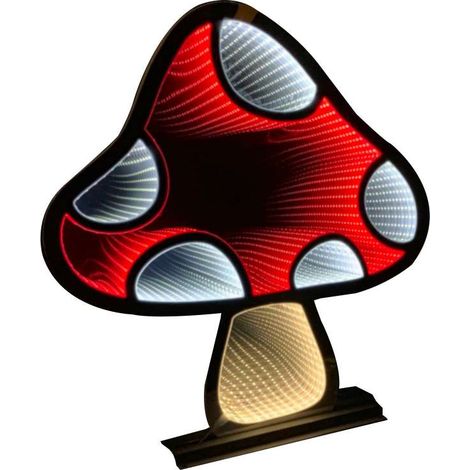 Funghetto Luminoso Led Infinity - Figura Decorazione Natalizia 45 cm
