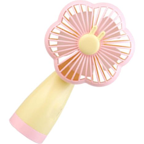 Mini-Handventilator, tragbar, USB-aufladbar, kleiner Taschenventilator, batteriebetrieben, ideal für unterwegs, Sakura Pink (1/5)