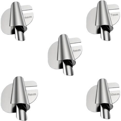 QORVA-5 pcs Pied D'Ourlet Roulé à Coudre,Accessoires Couture pour Machines à Coudre，Pied pour Ourlet Roulé，Pied-de-biche à Ourlet roulé