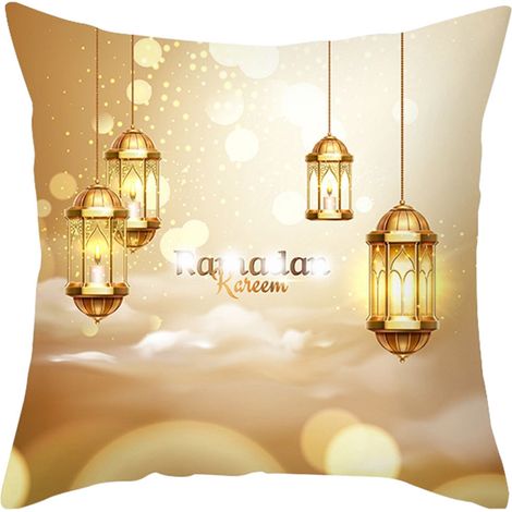 (LTD443-2) Kissenbezug „Goldener Mond“, dekoratives Amazon-Kissen für Wohnzimmer, Sofa, Bett oder Kopfteil (1/2)